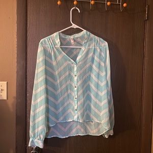 This beautiful, baby blue blouse!